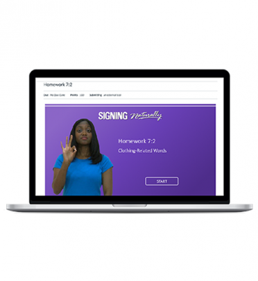 Interactive Online Student Materials for Signing Naturally Units 7-12