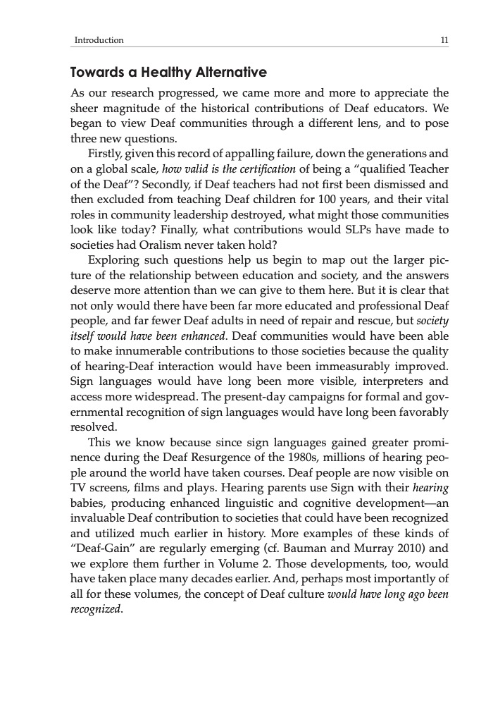 Seeing Through New Eyes: Deaf Culture and Deaf Pedagogies, The Unrecognized Curriculum