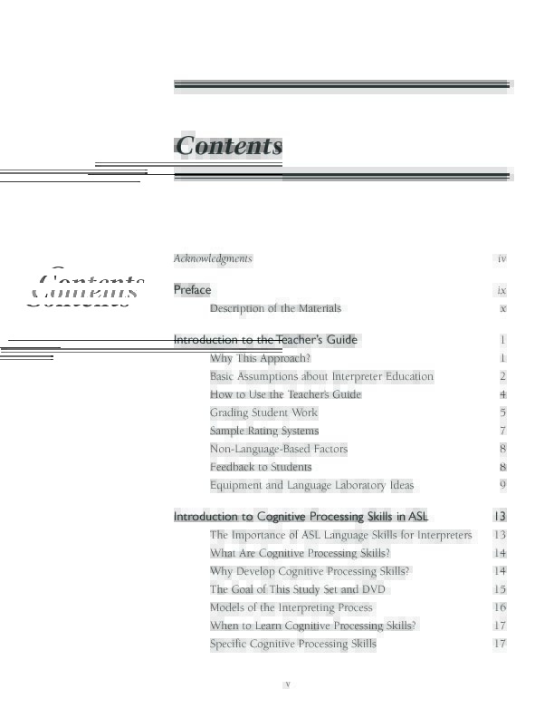 The Effective Interpreting Series: Cognitive Processing Skills in ASL - Teacher's Set - Image 2