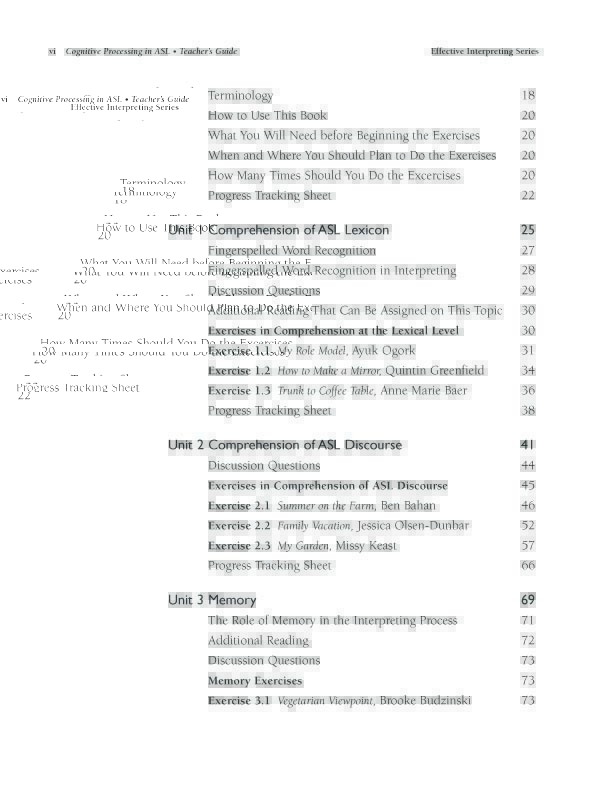 The Effective Interpreting Series: Cognitive Processing Skills in ASL - Teacher's Set - Image 3