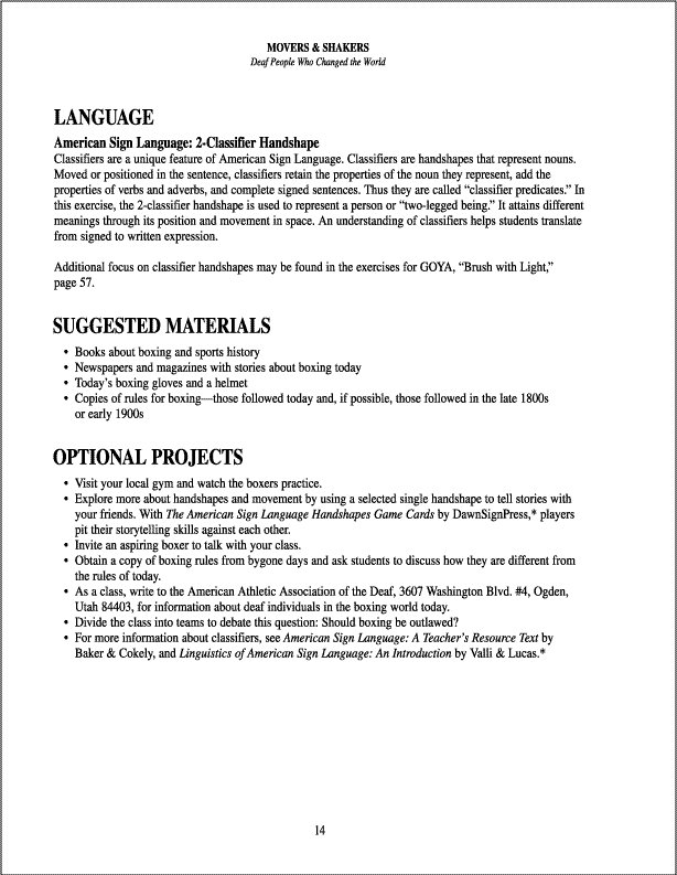 Movers & Shakers: Deaf People Who Changed the World (Teacher's Set) - Image 5