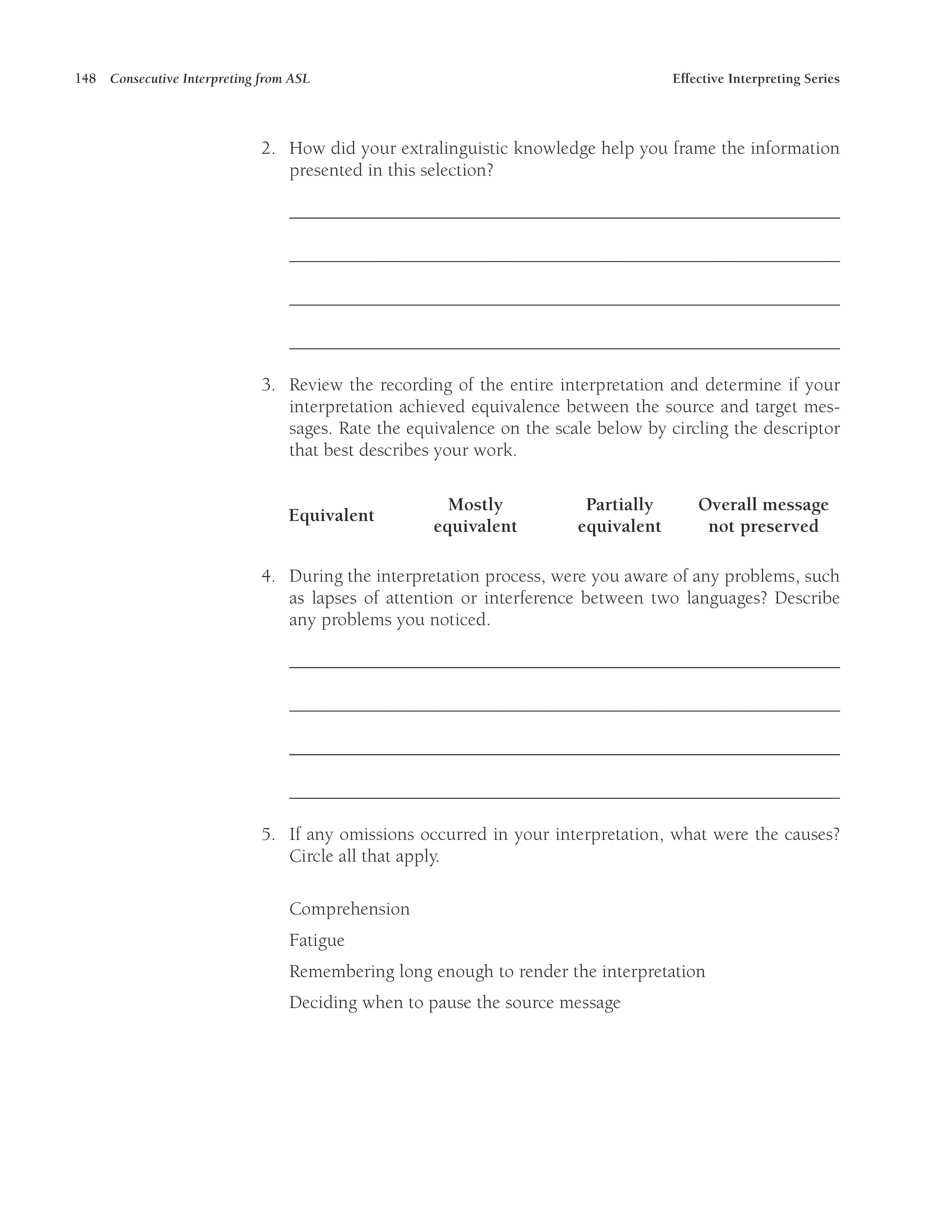 The Effective Interpreting Series: Consecutive Interpreting from ASL - Teacher's Set - Image 9