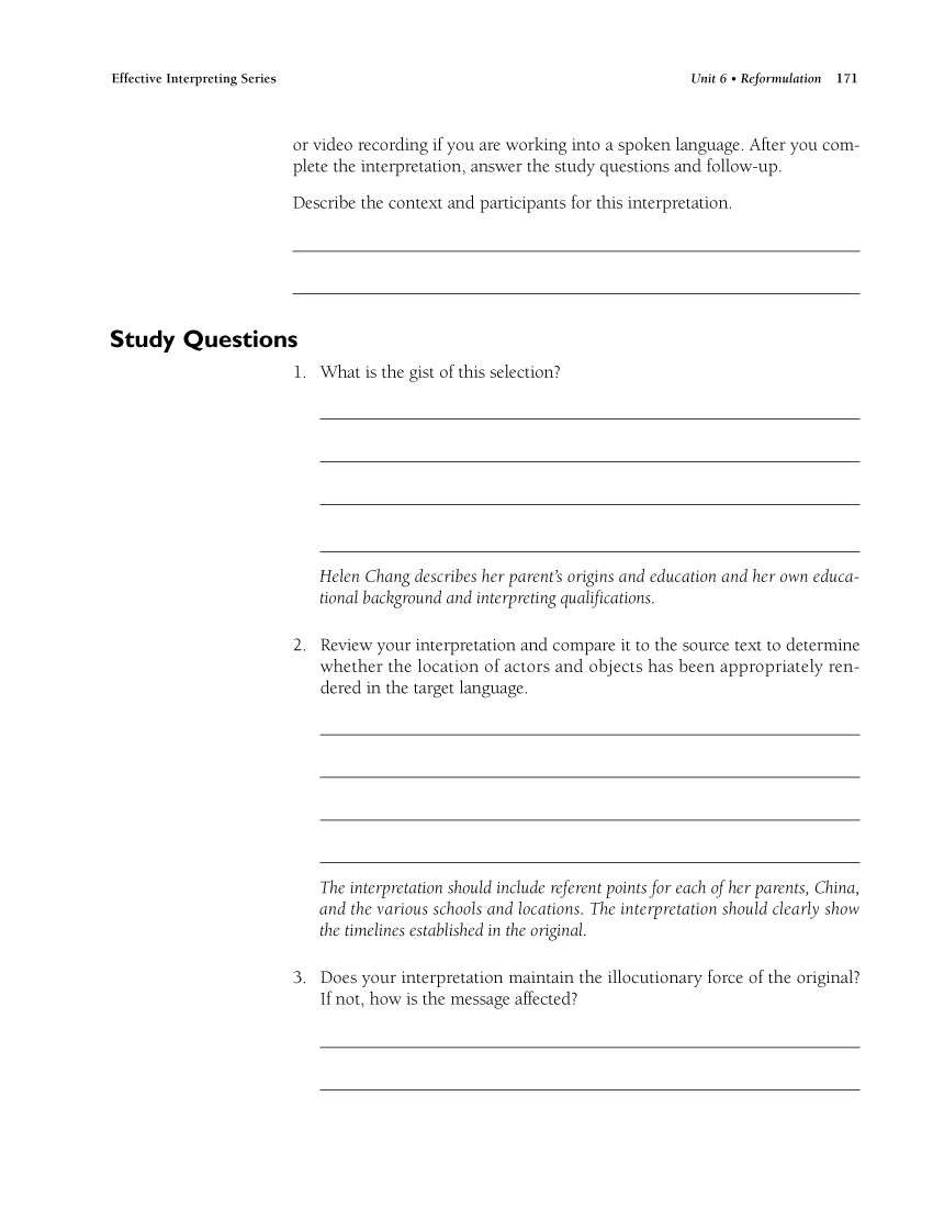 The Effective Interpreting Series: Consecutive Interpreting from English - Teacher's Set - Image 7