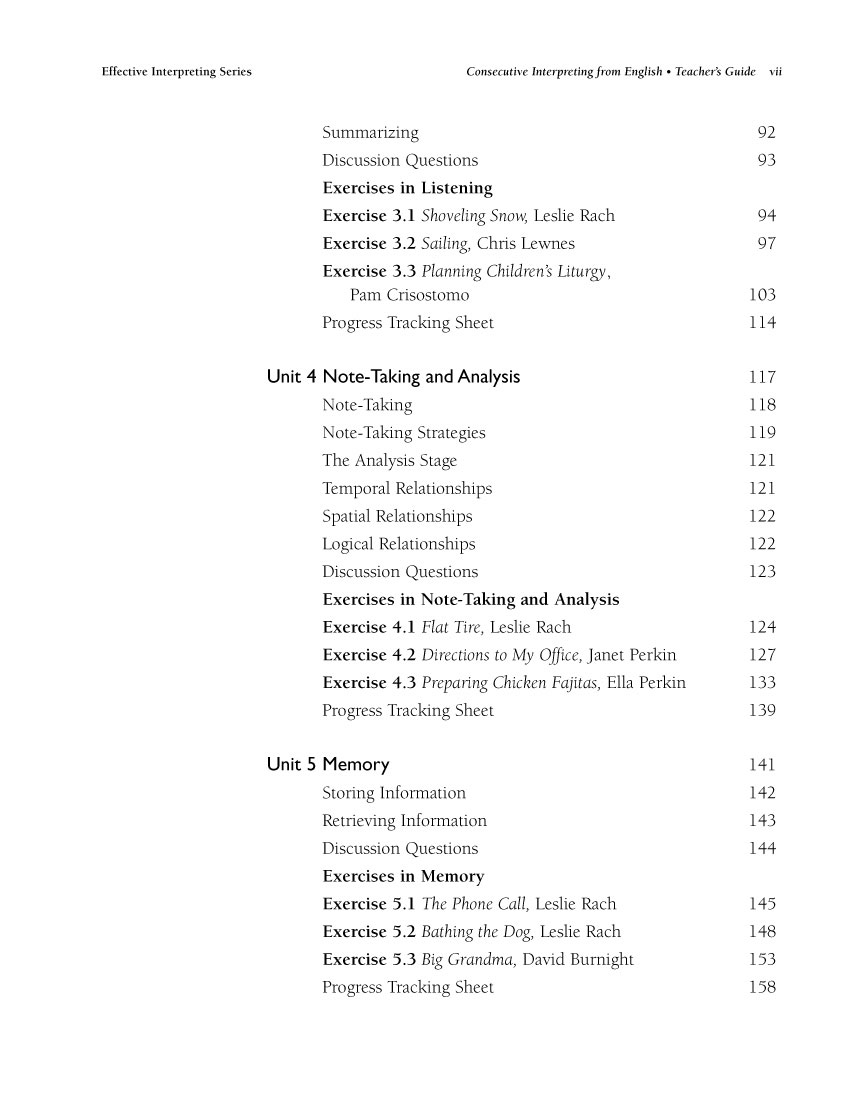 The Effective Interpreting Series: Consecutive Interpreting from English - Teacher's Set - Image 4