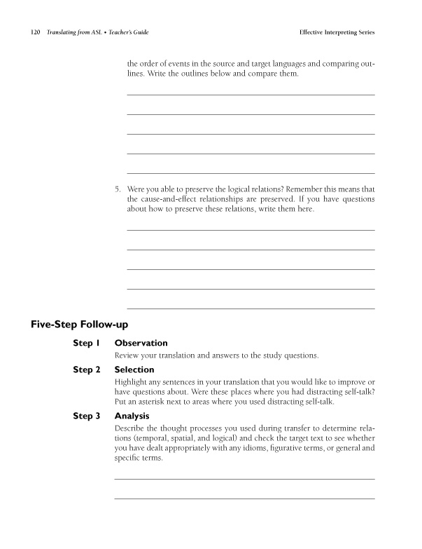 The Effective Interpreting Series: Translating from ASL - Teacher's Set - Image 11