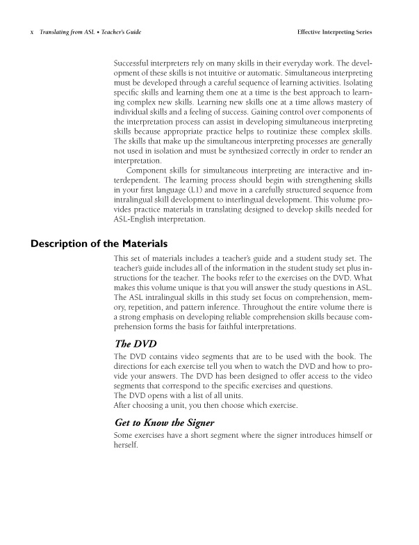 The Effective Interpreting Series: Translating from ASL - Teacher's Set - Image 7